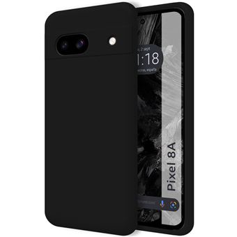 Capa de Silicone Líquido Tumundosmartphone ultramacio para Google Pixel 8a 5G em preto - 1