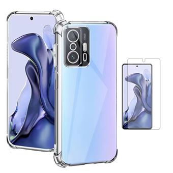 Kit Capa Traseira Super Proteção + Película de Hydrogel Frente Transparente Gift4Me para Xiaomi 11T | Transparente - 1