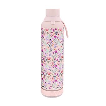 Garrafa Térmica com Coluna Aurea Forest Flower | 600Ml | Rosa - 1