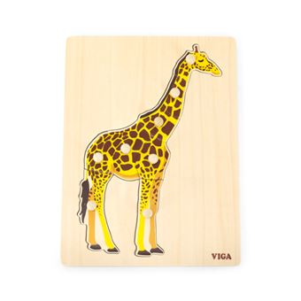 Puzzle Montessori Viga Giraffe - 1
