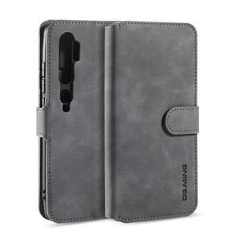 Capa Magunivers | PU + TPU Estilo retrô com apoio cinza para Xiaomi Mi Note 10/Note 10 Pro