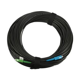 Cabo de Fibra Ótica Extralink PATCHCORD SC/APC-SC/UPC ROUND DROP SM SIMPLEX G.657A2 60M | Preto - 1