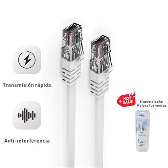 Cabo de Rede Pritech PBP-218 LAN / Ethernet RJ45 - Branco - 1