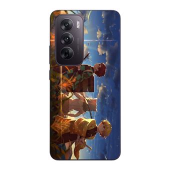 Capa Maniacase para Oppo Reno 12 pro 5G | Tanjiro Inosuke e Zenitsu - 1
