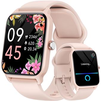 Smartwatch CHRONUS com Alexa integrada | HD | 1,8" | IP68 à prova d'água | Bluetooth | Monitor de saúde | Rastreamento de exercícios | Rosa - 1