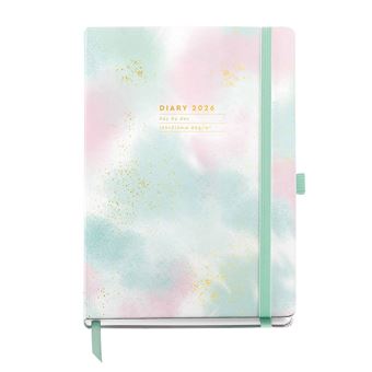 Agenda Diária A5 2026 Miquelrius Plus Grafica Gradient com Elástico - 1