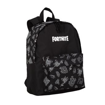 Mochila Americana DAM Fortnite Dark Black com Compartimento para Portátil |  31x13,5x40 cm - 1