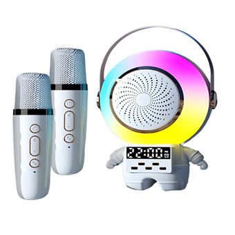 Coluna de Karaoke Klack em forma de Astronauta e duplo microfone - 1