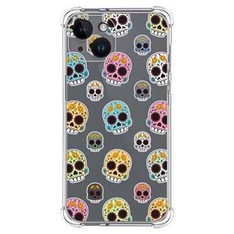 Capa Tumundosmartphone de silicone anti-choque para iPhone 14 (6.1) Design de desenhos Catrina - 1