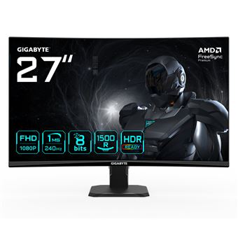 Monitor Gaming GIGABYTE GS27FC2 | LED | FHD | 1 ms | 240 Hz | 27" | E - 1