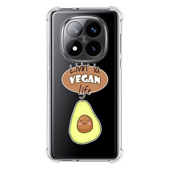 Capa TUMUNDOSMARTPHONE de silicone à prova de choque para Xiaomi Redmi Note 14 Pro+ Plus 5G Vegan Life Design Desenhos - 1