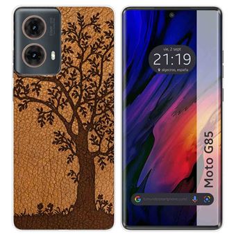Capa TUMUNDOSMARTPHONE de Silicone para Motorola Moto G85 5G Couro Design 03 Desenhos - 1