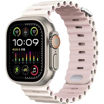 Bracelete Ocean Waves Antiimpacto para Apple Watch SE 44mm | Rosa e Luz das Estrelas - 1