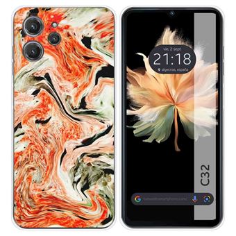 Capa de silicone TUMUNDOSMARTPHONE para Oukitel C32 | desenhos Marble 12 - 1