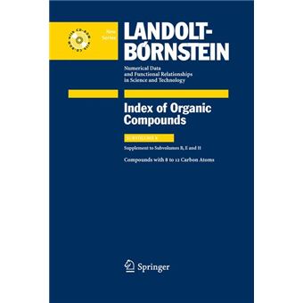 Compounds With 8 To 12 Carbon Atoms (Supplement To Subvolume B, E And H) - 1