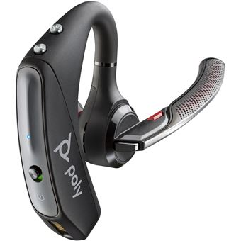 Auricular Bluetooth HP Poly Headset Poly Voyager 5200 + Cabo USB-A para Micro USB com tecnologia de nano-revestimento | Preto - 1