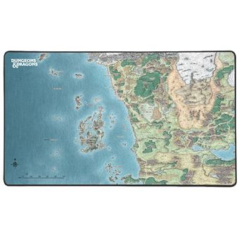 Tapete de Rato Konix KX DND MOUSEPAD XL FAERUN MAP - 1