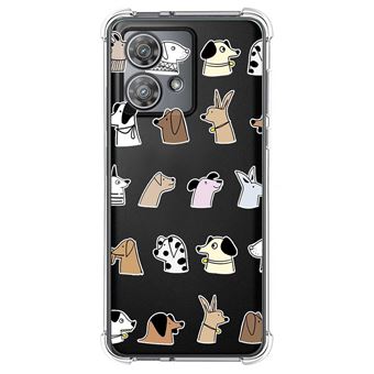 Capa de silicone TUMUNDOSMARTPHONE para Motorola Edge 40 Neo 5G anti-choque | desenhos de cachorro - 1