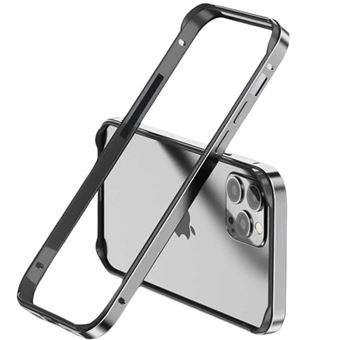 Capa Bumper Liga de Alumínio Dual Antiimpacto para Iphone 12 pro Max - Cinzento - 1