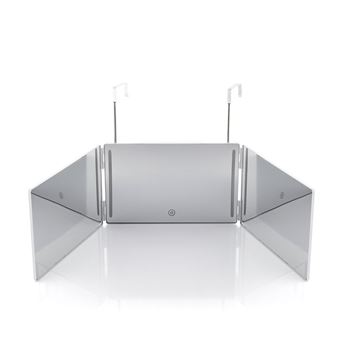 Espelho para Casa de Banho InnovaGoods com Luz LED e Visão 360º - Branco - 1
