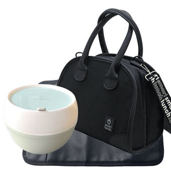 Set Lancheira Eve Marmita Térmica Individual Preto Smartlunch - 1
