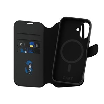 Capa para Telemóvel PanzerGlass CARE™ by PanzerGlass® Tango 2-in-1 Wallet Case w. MagSafe iPhone 16 | Preto - 1