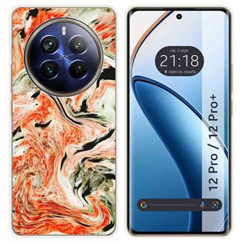 Capa de silicone TUMUNDOSMARTPHONE para Realme 12 Pro 5G / 12 Pro Plus 5G | desenhos Marble 12 - 1