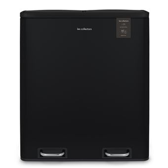 Caixa de Triagem Caixote do lixo N°910 Les Collectors | 2 x 30L | Preta - 1