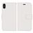 Capa PU Magunivers Flip 2-em-1 branco para Apple iPhone X (Ten)_1