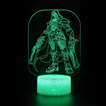 Lâmpada 3D HSMY | Infantil | Multicolorido com Controlo Remoto | Overwatch | 154 - 1