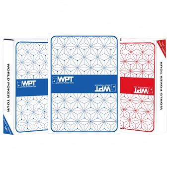 Baralho de Poker V-REEL - QT02 Texas WPT Profissional PVC | Vermelho + Azul - 1