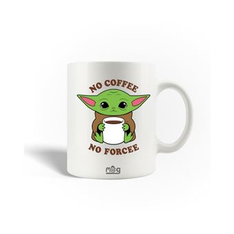 Caneca Maniacase Café Baby Yoda Star Wars Sem café não há força - 1