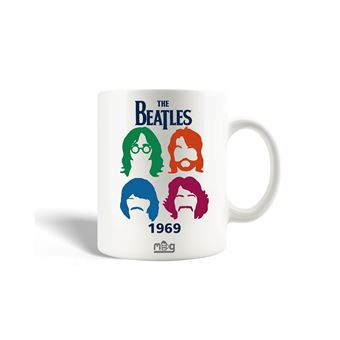 Caneca Maniacase The Beatles Musical Group Fan Art Poster Blue Logo - 1