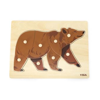 Puzzle Montessori Viga Bear - 1