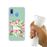 Capa Hapdey para Samsung Galaxy A40 2019 Design Flores Tropicais com Flamingos em Silicone Flexível e TPU_3