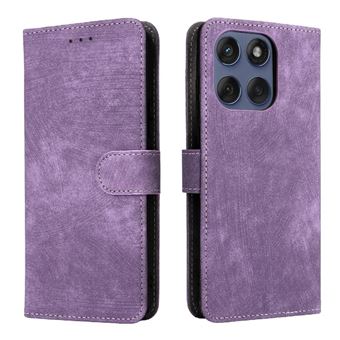 Capa ZURSANA para Motorola Moto Edge 60 Fusion | Pele Sintética | Fecho Magnético | Compartimento para Cartões com Bloqueio RFID | Violeta - 1
