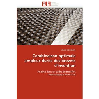 Combinaison Optimale Ampleur-Duree Des Brevets D'Invention - Paperback / softback - 2010 - 1