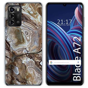 Capa Tumundosmartphone de silicone para ZTE Blade A72 design de mármore 14 desenhos - 1