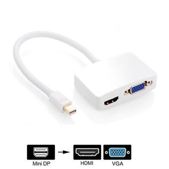 Adaptador Multi4you Mini DisplayPort / Thunderbolt para HDMI - VGA 2 em 1 - 1