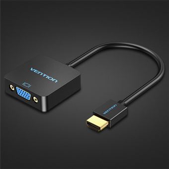 Cabo Adaptador Vention | Conversor HDMI para VGA | 0,15 m | Sem Áudio e Fonte de Alimentação - Preto - 1