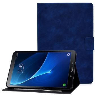 Capa PU textura de panturrilha, à prova de choque com suporte e suporte de cartão Magunivers para Samsung Galaxy Tab A 10.1 (2016) (T580/T585) - azul - 1