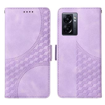 Capa FLOODKING para OnePlus Nord N20 SE 4G | Design Acolchoado | Couro PU Premium | Roxo - 1