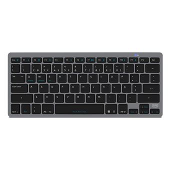 Teclado Wireless 1Life 1IFETECUFBTPTBK | Idioma: Português | Cinzento - 1