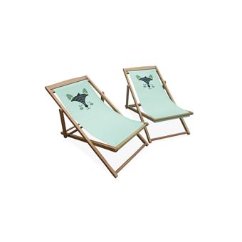 Conjunto de 2 cadeiras sweeek de madeira para crianças | verde - 1