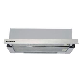 Exaustor Telescópico Heinner HTCH-440FS | 60 cm | 325 m³/h | 58 dB | B | Aço inoxidável - 1