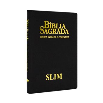 Biblia Rc Slim Com Harpa Ziper Rygu Preta - 1
