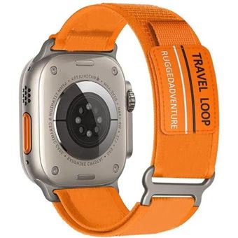 Bracelete tecido Trail adventurer Antiimpacto para Apple Watch Series 10 42mm | Laranja - 1