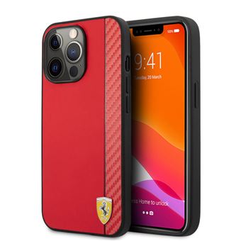 Capa Original Antichoque Ferrari para Iphone 13 Pro Max Vermelho - 1
