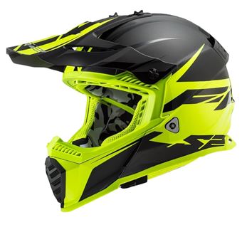Capacete  LS2 MX437 Fast Evo Roar Preto Amarelo | S - 1