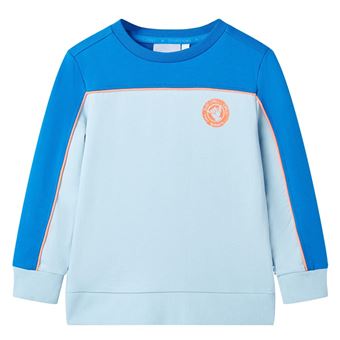 Sweatshirt para Criança vidaXL | Azul-Brilhante e Azul-Claro | 5 - 6 Anos - 1